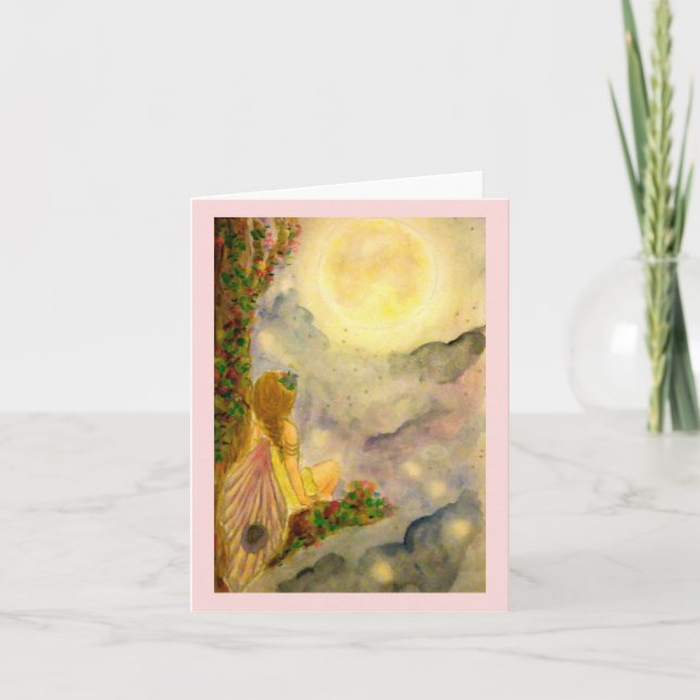 Cartas de notas en blanco de hadas de verano (Anverso)