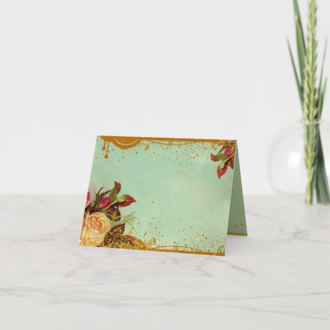 Cartas de notas en blanco del Rosa victoriano (Anverso)