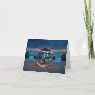 Cartas de notas en blanco Starfish Nautical Seahor