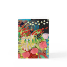 Cartas de notas en flores en diseño nocturno