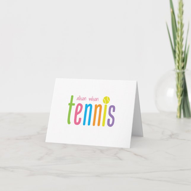 Cartas de notas folclóricas personalizadas de teni (Anverso)