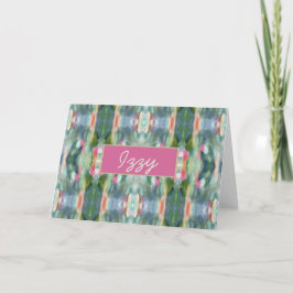 Cartas de notas personalizadas de arte abstracto