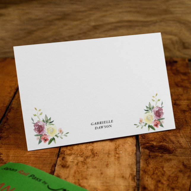 Cartas de notas personalizadas de la floral de vai (Subido por el creador)
