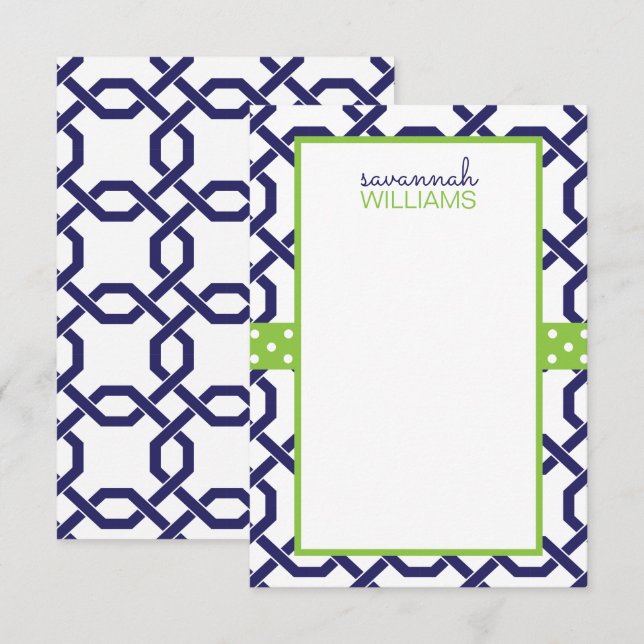 Cartas de notas personalizadas de Lattice y Grosgr (Anverso / Reverso)