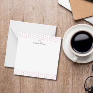 Cartas de notas personalizadas de pequeños triángu