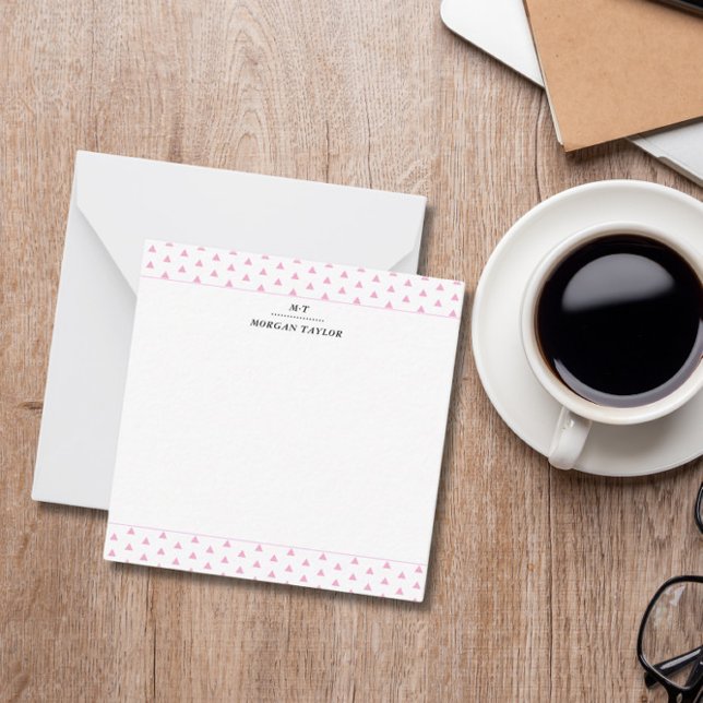 Cartas de notas personalizadas de pequeños triángu (Subido por el creador)