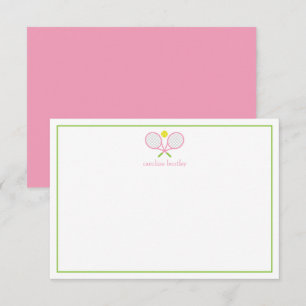 Cartas de notas personalizadas para raquetas de te