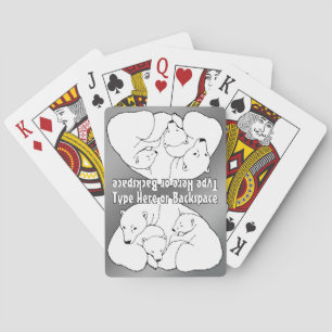 Cartas de Oso Polar Tarjetas de Jugar Oso Personal
