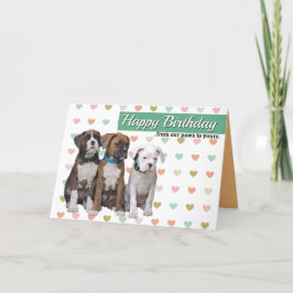Cartas de perro de cachorro Boxer - Tarjeta de cum
