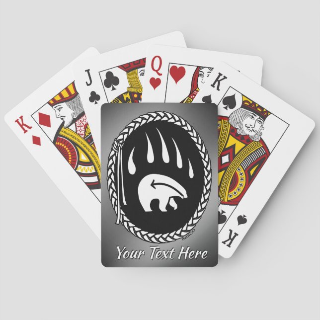 Cartas de Personalizado de la cancha de los osos p (Reverso)