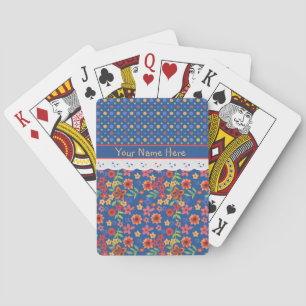Cartas de personalizado Floral Polkas Faux Lace