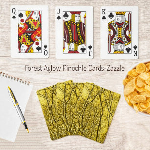 Cartas de Pinochle de Forest Aglow