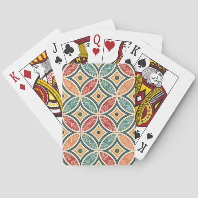 Cartas de poker, colorida, sencilla (Reverso)