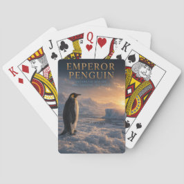 Cartas de Poker de Pingüino Emperador Hielo Antárt