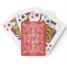 Cartas de Poker de Tetera Roja