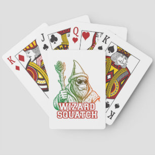 Cartas de Poker Wizard Squatch Bigfoot Divertidas