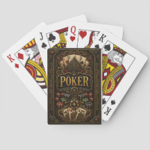 Cartas de póquer de diseño de lujo