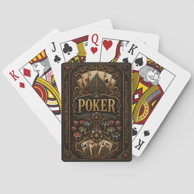 Cartas de póquer de diseño de lujo (Reverso)