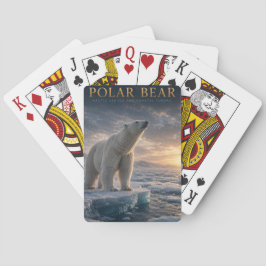 Cartas de póquer de oso polar hielo marino ártico