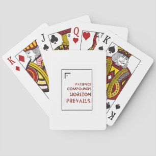 Cartas de Póquer de Paciencia para inversores