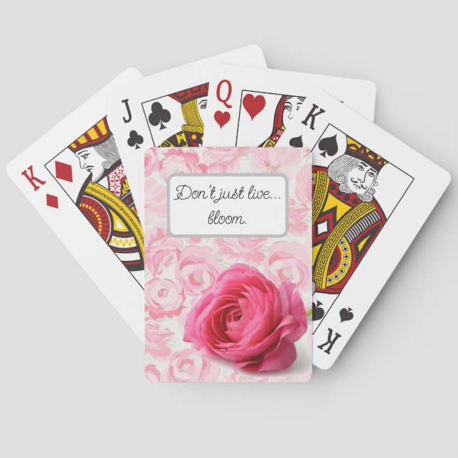 Cartas de póquer. Florecer. (Reverso)
