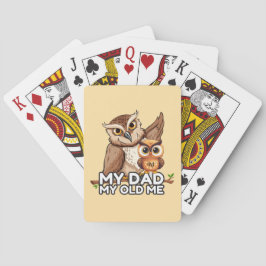 Cartas de póquer: Mi papá mi viejo yo (marrón)