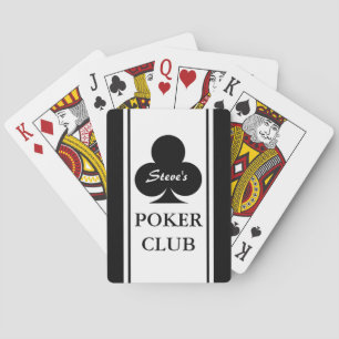 Cartas de póquer personalizadas con diseño de tréb