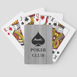 Cartas de póquer personalizadas con palo de espada