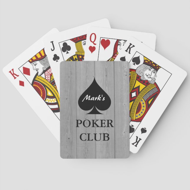 Cartas de póquer personalizadas con palo de espada (Reverso)