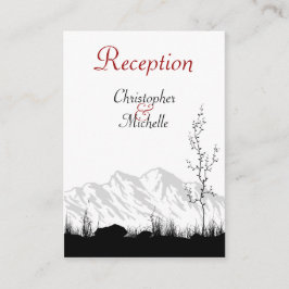 Cartas de recepción de bodas de la montaña de Silh