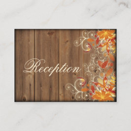 Cartas de recepción de bodas de otoño con flores r