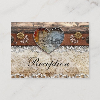 Cartas de recepción de bodas rústicas en el campo