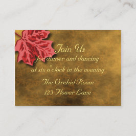 Cartas de recepción de hojas de otoño