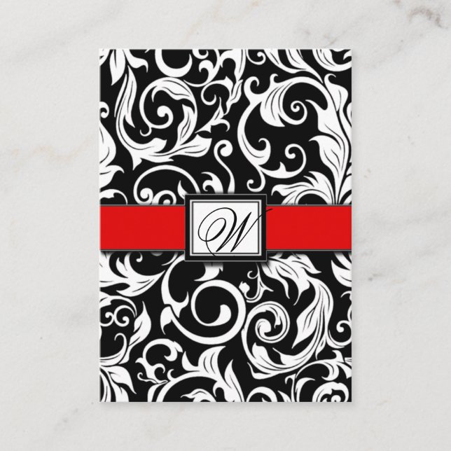 Cartas de recepción de la boda de la damáscara roj (Anverso)