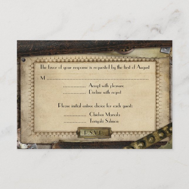 Cartas de recepción de la boda de Steampunk en Vic (Anverso)