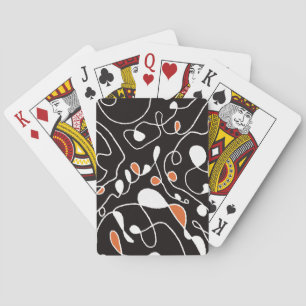 Cartas de reproducción clásicas de una línea de pa