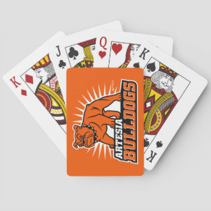 Cartas de reproducción con logotipo de Bulldoges d
