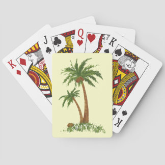 Cartas de reproducción de árbol de palmas