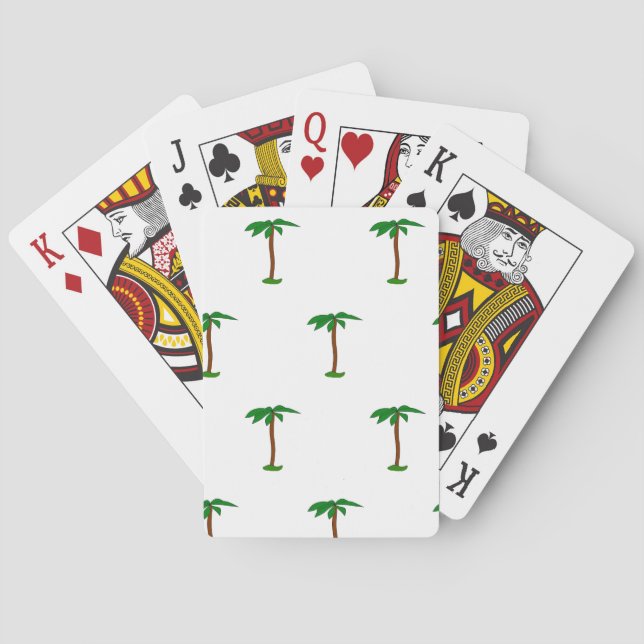 Cartas de reproducción de árbol de palmas (Reverso)