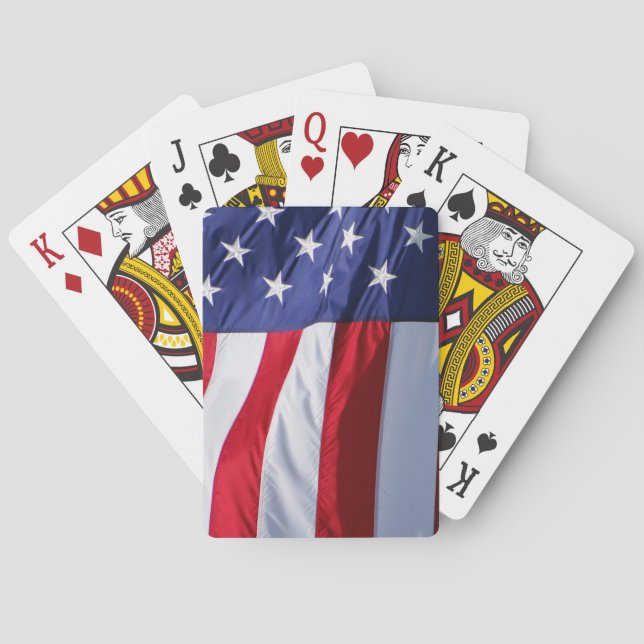 Cartas de reproducción de bandera de Estados Unido (Reverso)