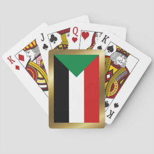 Cartas de reproducción de bandera de Sudán