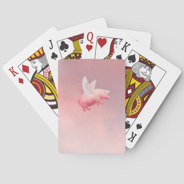 Cartas de reproducción de bicicletas de cerdo vola (Reverso)