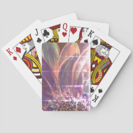 Cartas de reproducción de bicicletas de flores púr