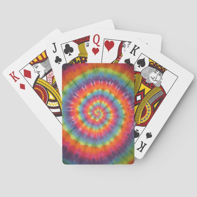 Cartas de reproducción de bicicletas Trippy Swirl  (Reverso)