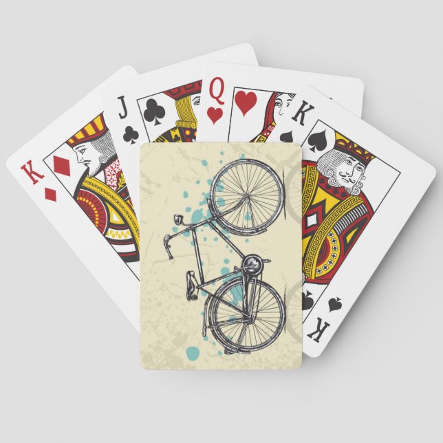 Cartas de reproducción de dibujos en bicicleta de  (Reverso)