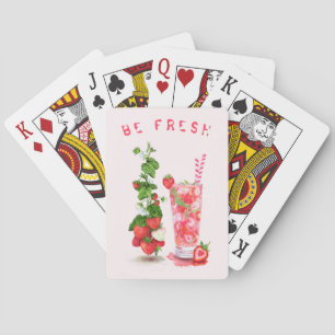 Cartas de reproducción de frutas de fresa de Fiest
