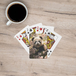 Cartas de reproducción de imágenes de oso panda