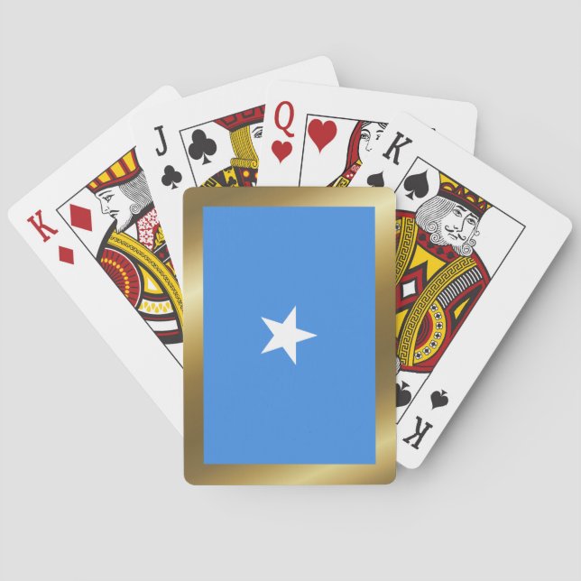 Cartas de reproducción de la bandera de Somalia (Reverso)