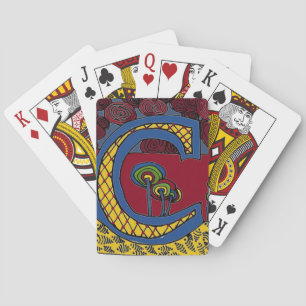 Cartas de reproducción de letras C