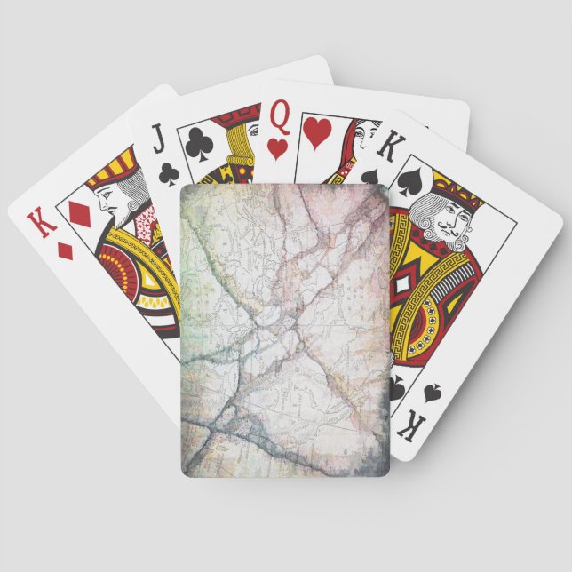 Cartas de reproducción de mapas de época (Reverso)